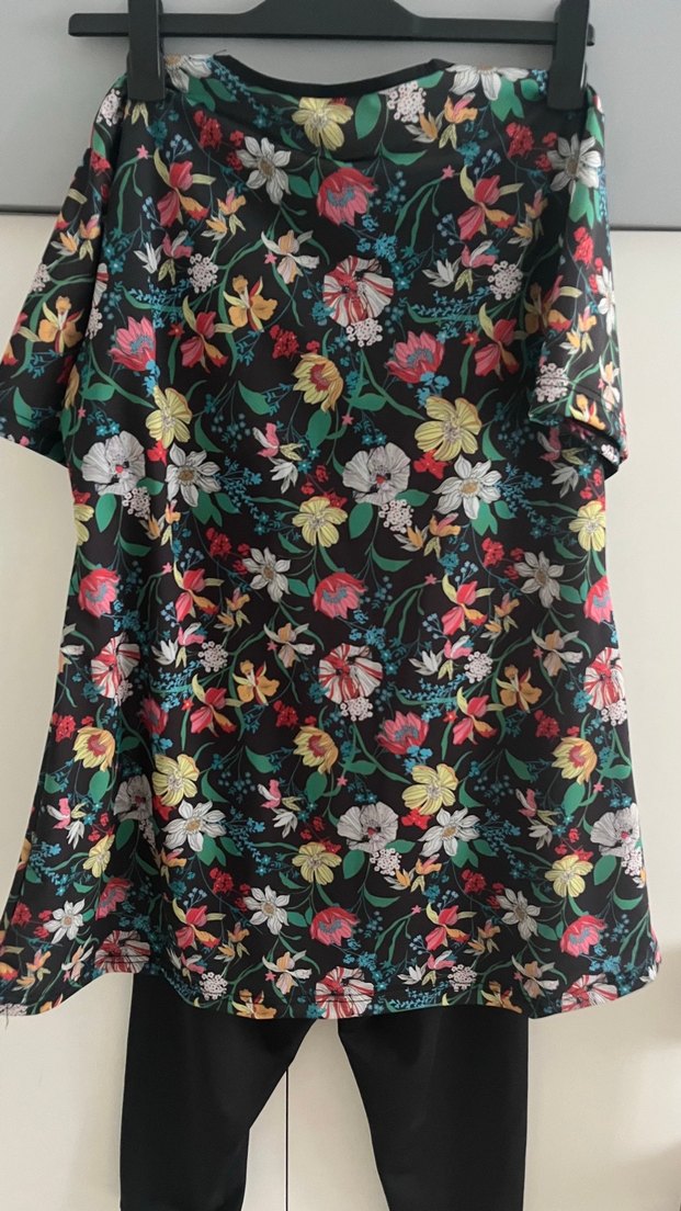 Çiçek Desenli üç parça haşema mayo - Görsel 5