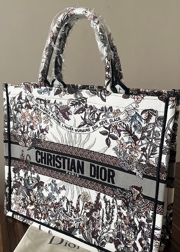 Dior Christian Dior Baskılı Beyaz Kadın Çanta