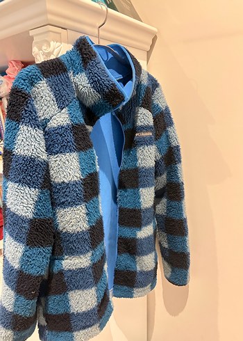 Erkek Çocuk Mavi Kareli Yumuşak Mont - Görsel 2