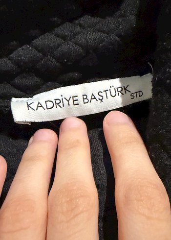 Siyah triko üst standart beden - Görsel 4
