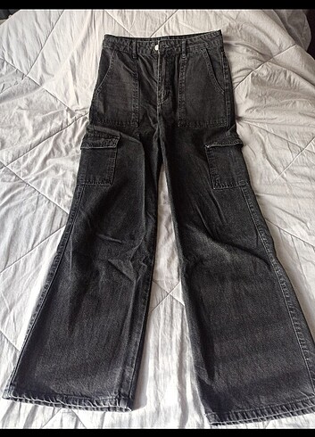 Trendyol & Milla Trendyolmilla - Kargo Cepli Yüksek Bel Wide Leg Jeans