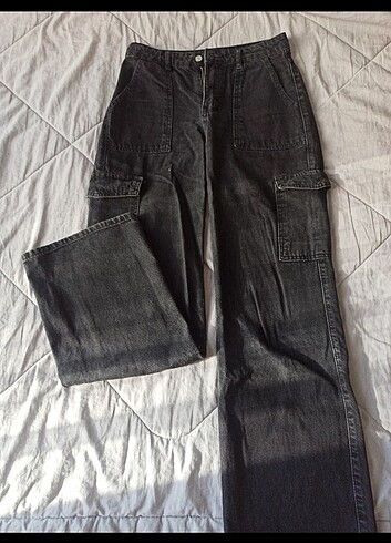 36 Beden Trendyolmilla - Kargo Cepli Yüksek Bel Wide Leg Jeans
