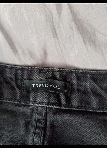 36 Beden siyah Renk Trendyolmilla - Kargo Cepli Yüksek Bel Wide Leg Jeans
