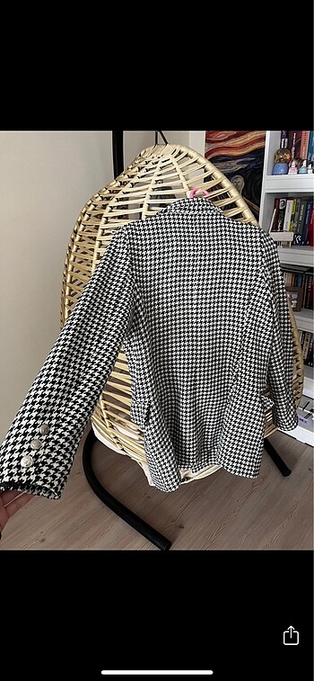 Zara Kışlık kazayağı blazer ceket