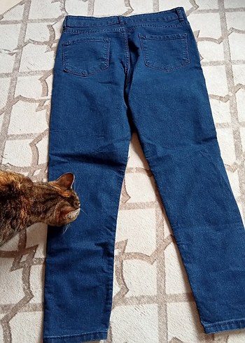 Lacivert İnce Likralı Jean Kot - Görsel 4