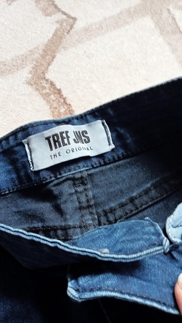 Lacivert İnce Likralı Jean Kot - Görsel 2