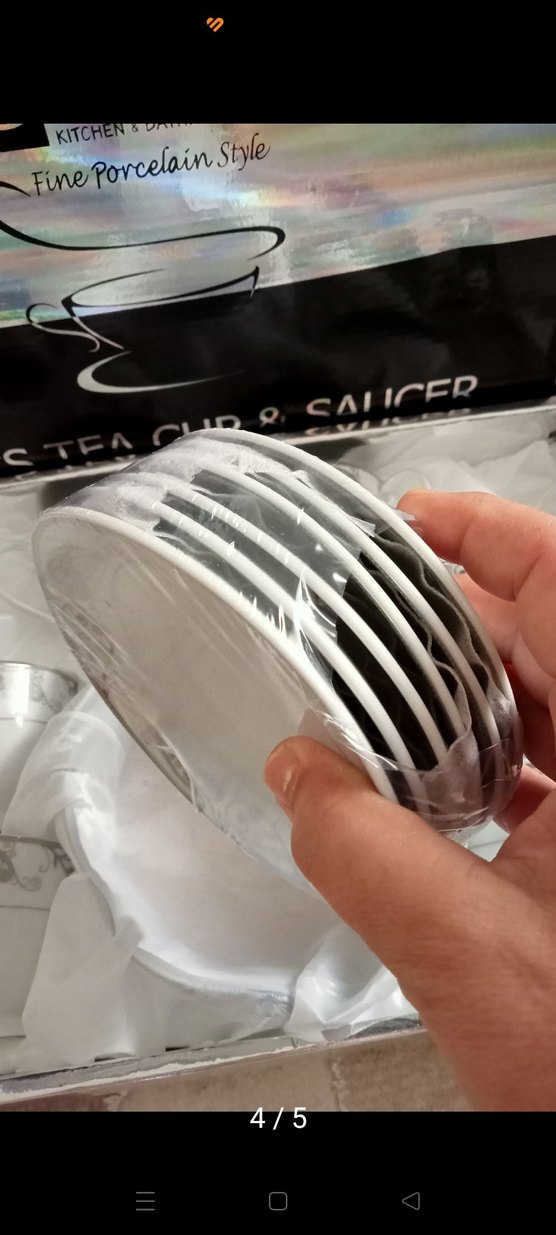 Gri Desenli Beyaz 6'lı Nescafe Çay Fincan Takımı - Görsel 4