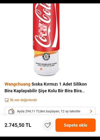 Coca Cola Silikon Bira Kılıfı Bira Gizleyici - Görsel 6