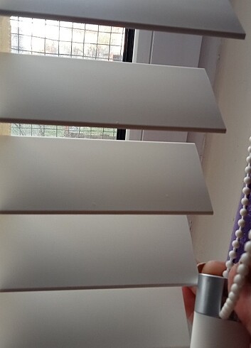 Oba Kaliteli Ahşap Görünümlü Krem Truwood Jaluzi Perde - Görsel 5