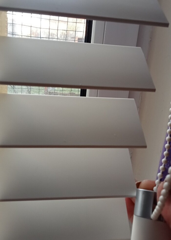 Oba Kaliteli Ahşap Görünümlü Krem Truwood Jaluzi Perde - Görsel 5