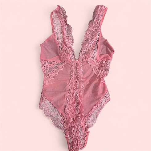 Victoria s Secret PEMBE Fantezi Body