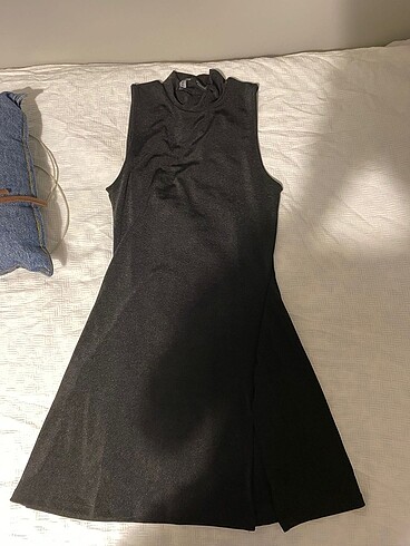 bershka siyah elbise