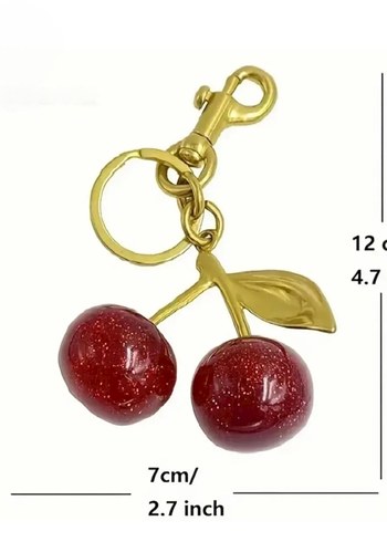 Zara Kirazlı Anahtarlık ve Çanta Süsü - Işıltılı Tasarım Charm