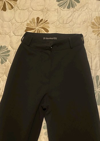 Zara Siyah Kadın Uzun Kesim Saten Pantolon