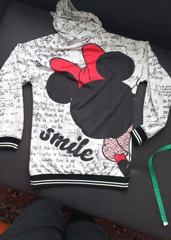 Kız Çocuk Renkli Baskılı Kapüşonlu Sweatshirt - Görsel 4