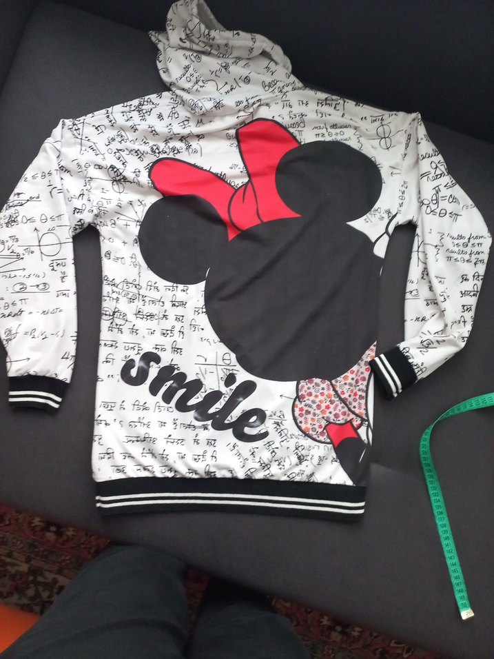 Kız Çocuk Renkli Baskılı Kapüşonlu Sweatshirt - Görsel 4