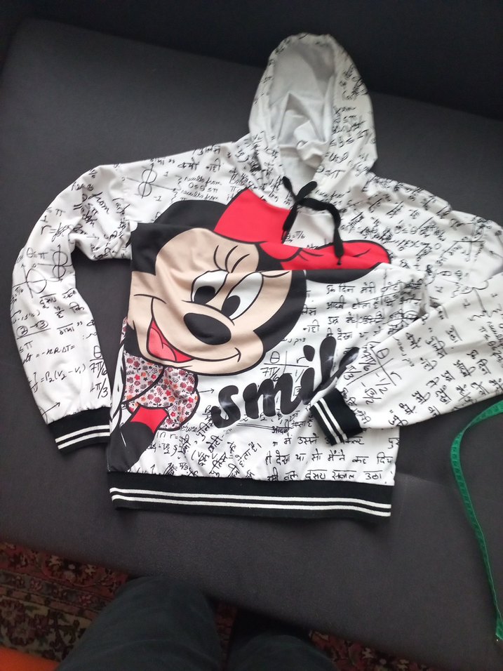 Kız Çocuk Renkli Baskılı Kapüşonlu Sweatshirt - Görsel 3