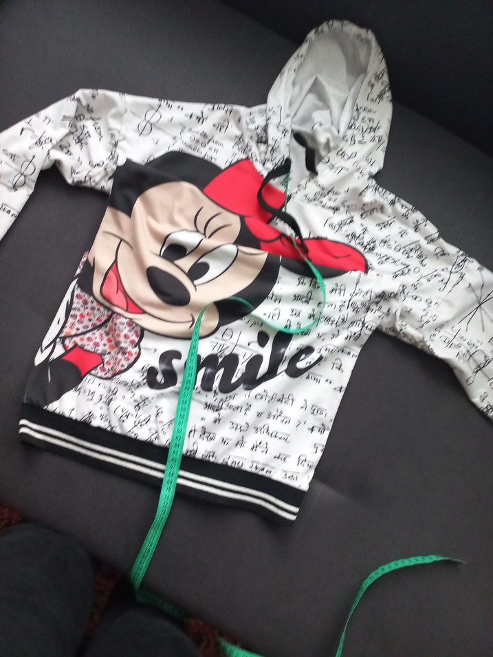 Kız Çocuk Renkli Baskılı Kapüşonlu Sweatshirt - Görsel 5