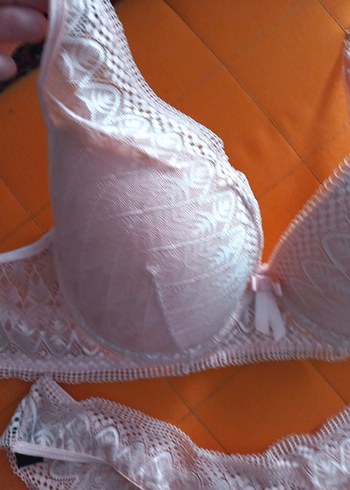 Pembe Dantelli Bohem Midi Sütyen ve Külot Takımı - Görsel 3