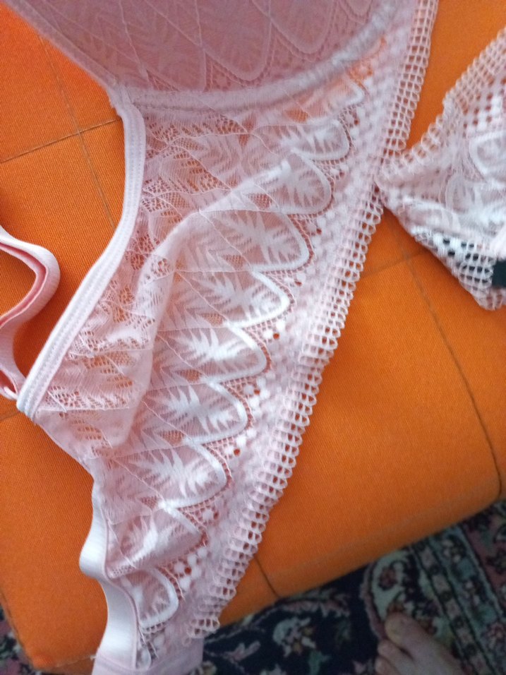 Pembe Dantelli Bohem Midi Sütyen ve Külot Takımı - Görsel 4