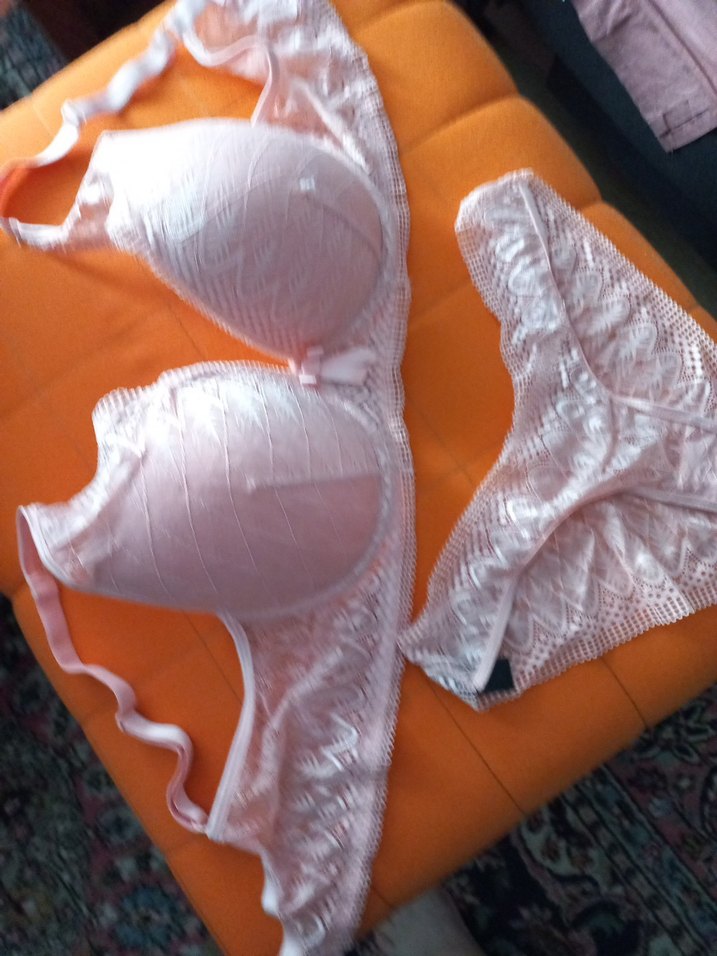 Pembe Dantelli Bohem Midi Sütyen ve Külot Takımı - Görsel 2