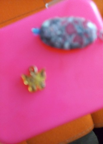 Sarı Parlak Kelebek Charm - Görsel 3