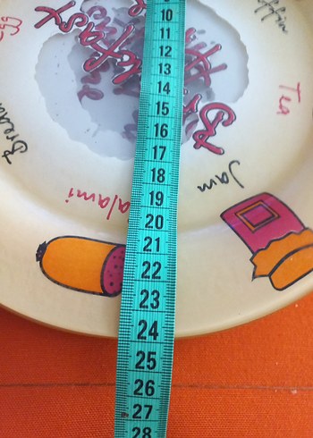 Turuncu Desenli Büyük  SErvis Tabağı
7 adet.. - Görsel 8