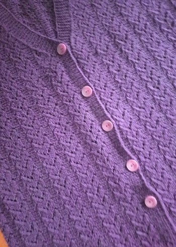 Mor Örgü Yelek - Görsel 3