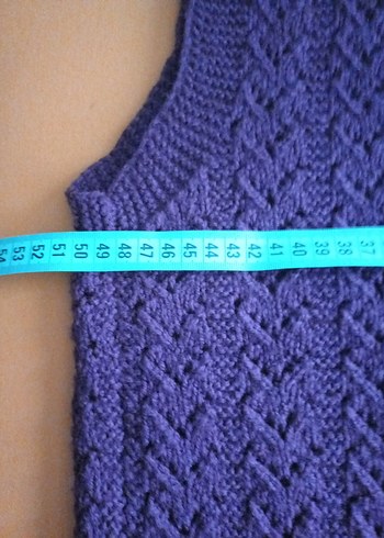 Mor Örgü Yelek - Görsel 5