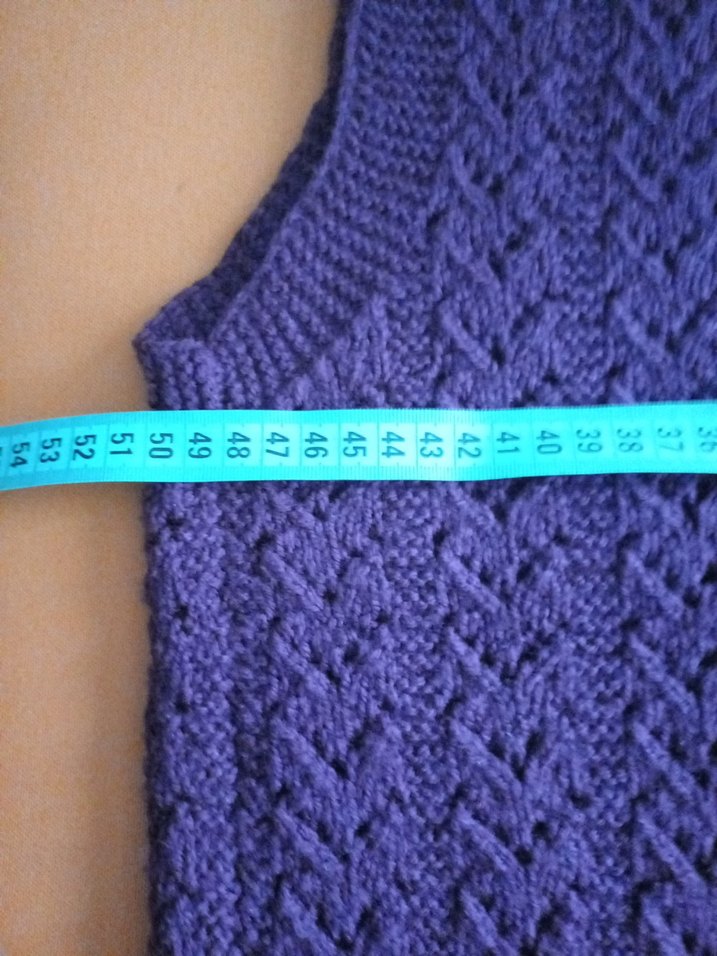 Mor Örgü Yelek - Görsel 5