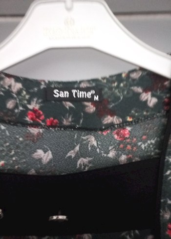 Uzun Kollu Bohem Vintage Desenli Elbise - Görsel 3