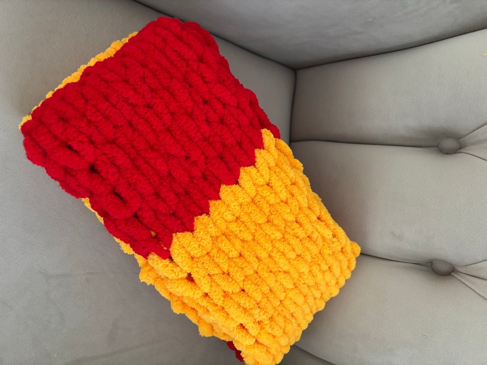 Renkli Örgü Kadın Atkı - Görsel 5