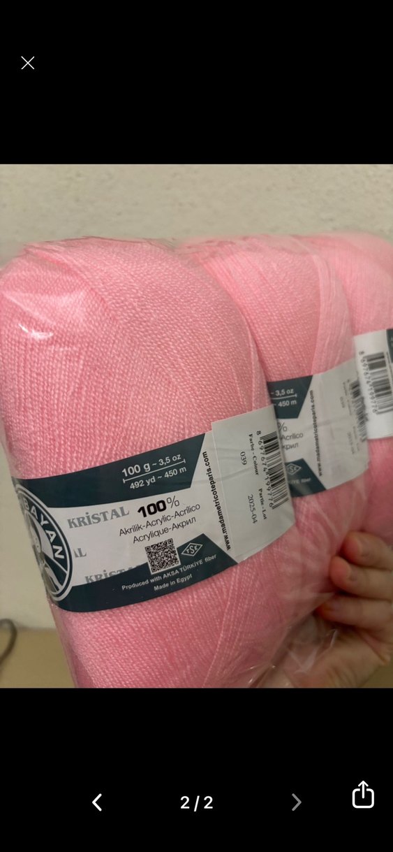 Pembe Kristal İplik Paketi - Görsel 2