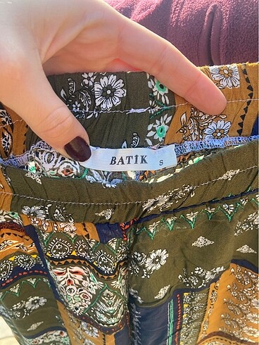 Batik Yeşil renkli şalvar