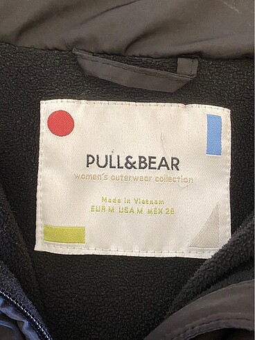 m Beden siyah Renk Pull bear mont