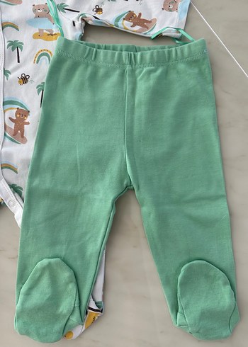 Bebek Erkek Pamuklu 4'lü Takım Yeşil - Görsel 3