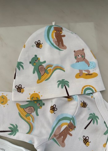 Bebek Erkek Pamuklu 4'lü Takım Yeşil - Görsel 6