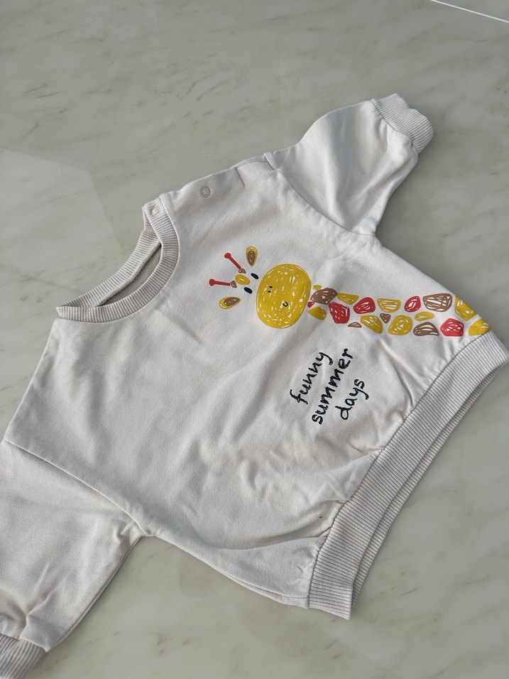 Bebek Erkek Renkli Baskılı 2'li Takım - Görsel 5