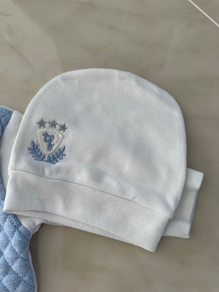 Bebek Erkek Nakışlı Triko Yelek Takımı - Görsel 3