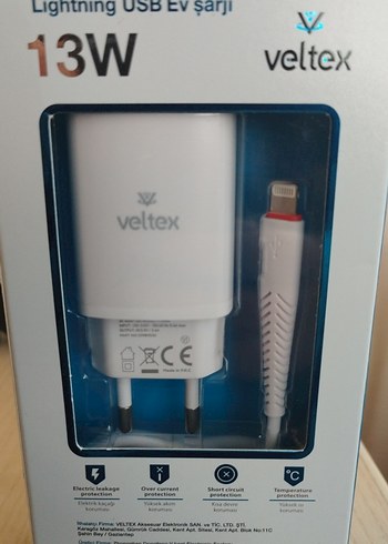 Veltex 13W Beyaz Lightning USB Şarj Cihazı - Görsel 3
