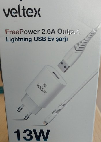 Veltex 13W Beyaz Lightning USB Şarj Cihazı - Görsel 2
