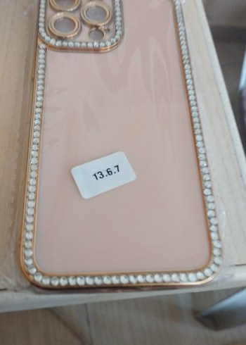 Bej Pullu Bohem Telefon Kılıfı 13 pro - Görsel 3