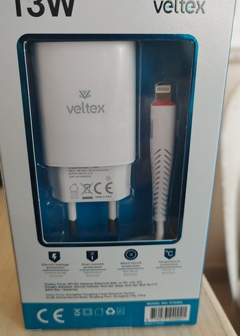 Veltex 13W Lightning USB Ev Şarjı Beyaz - Görsel 4