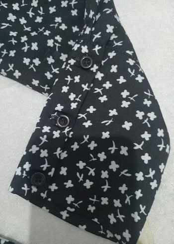 Siyah saten kumaş buluz - Görsel 4