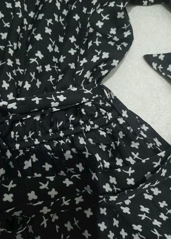 Siyah saten kumaş buluz - Görsel 6