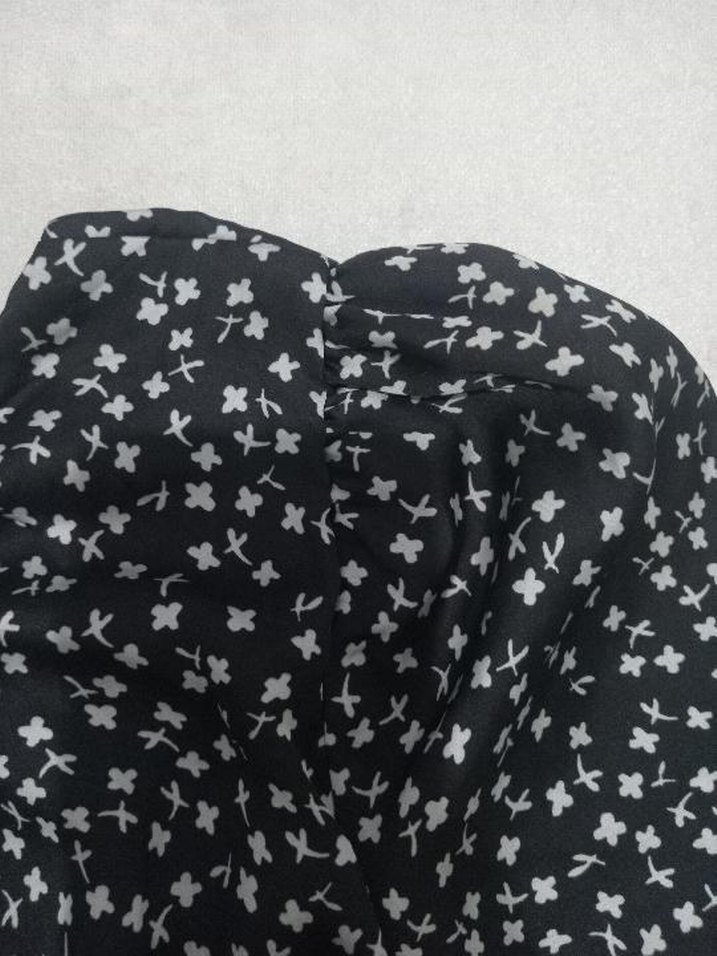 Siyah saten kumaş buluz - Görsel 5