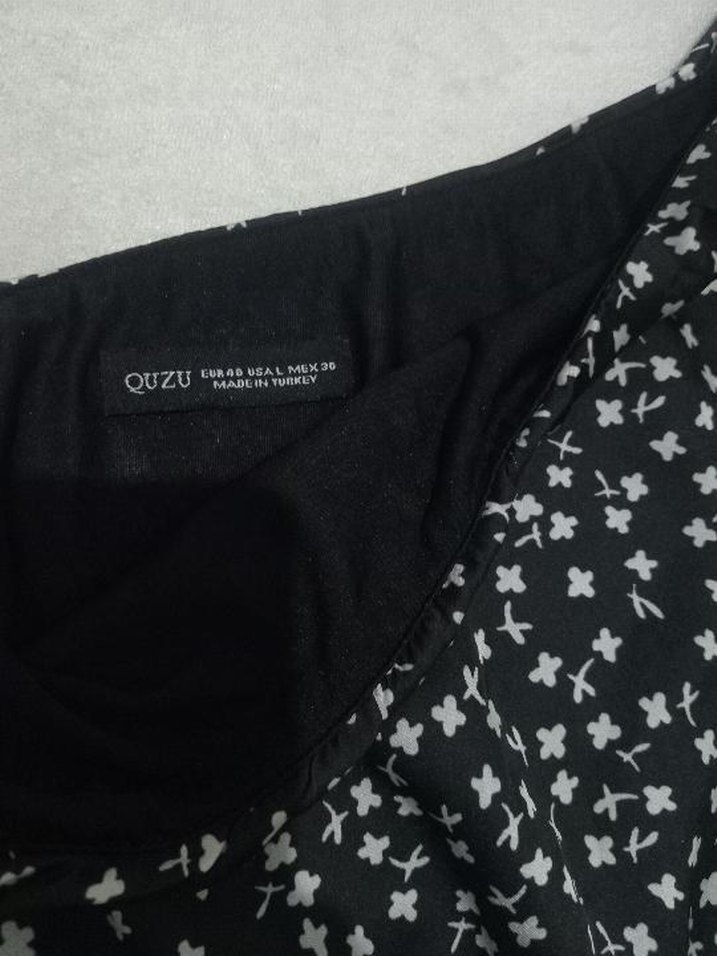 Siyah saten kumaş buluz - Görsel 3