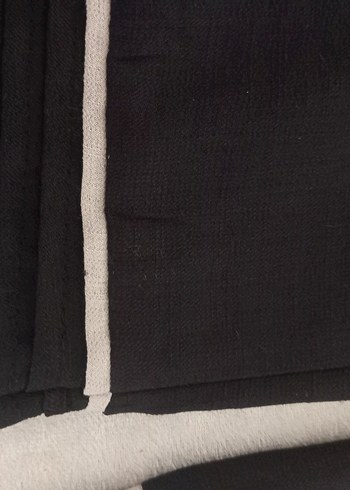 Kadın Siyah Piliseli Uzun Kumaş Pantolon - Görsel 6