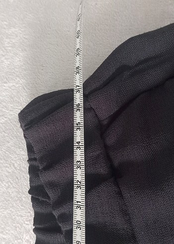 Kadın Siyah Piliseli Uzun Kumaş Pantolon - Görsel 8