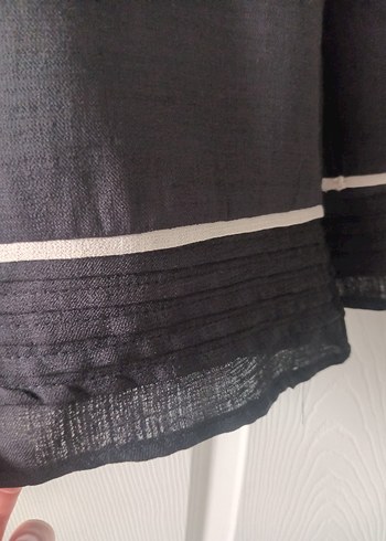 Kadın Siyah Piliseli Uzun Kumaş Pantolon - Görsel 2